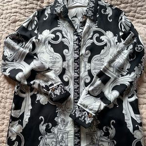 Versace barrocco silk shirt size 40 - small